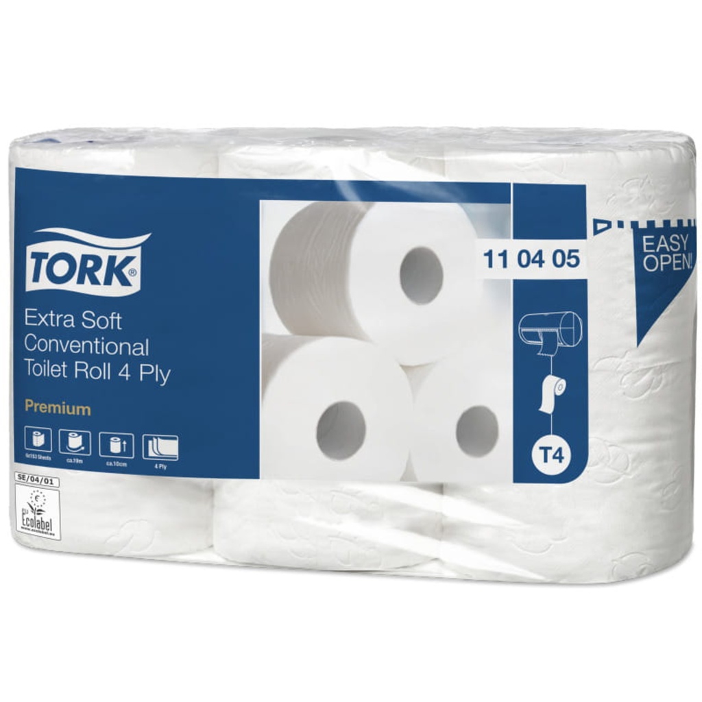 TORK PREMIUM TOILET ROLL 4PLY (6ROL) #110405