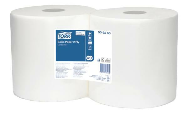 TORK BASIC PAPER 2PLY WHITE (2ROL) #509253