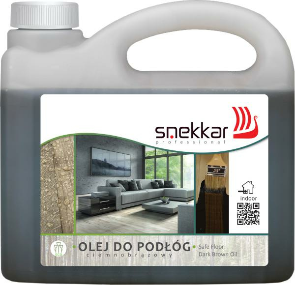 SNEKKAR OLEJ DO PODŁÓG CIEMNYBRĄZ 1L