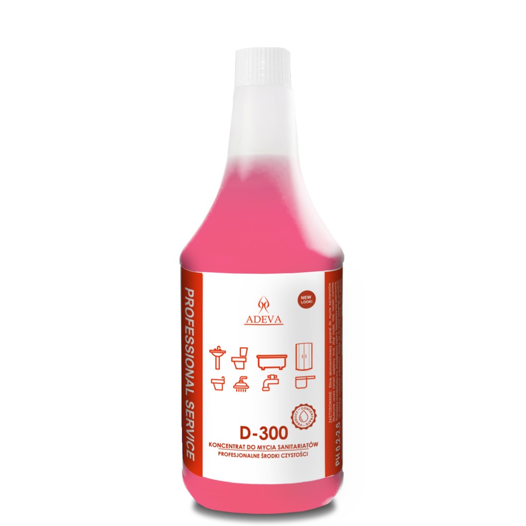 ADEVA D-300 5L - ŻEL DO CODZIENNEGO  MYCIA SANITARIATÓW 5L