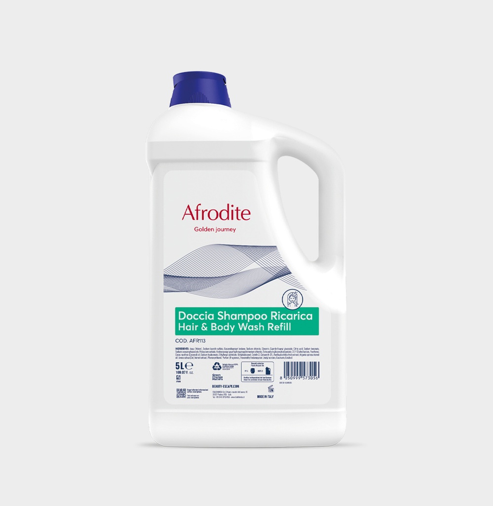 BEAUTY ESCAPE AFRODITE HAIR &amp; BODY WASH 5L #AFR113