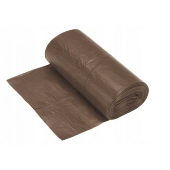 WORKI HDPE 35L BRĄZOWE (50 SZT)