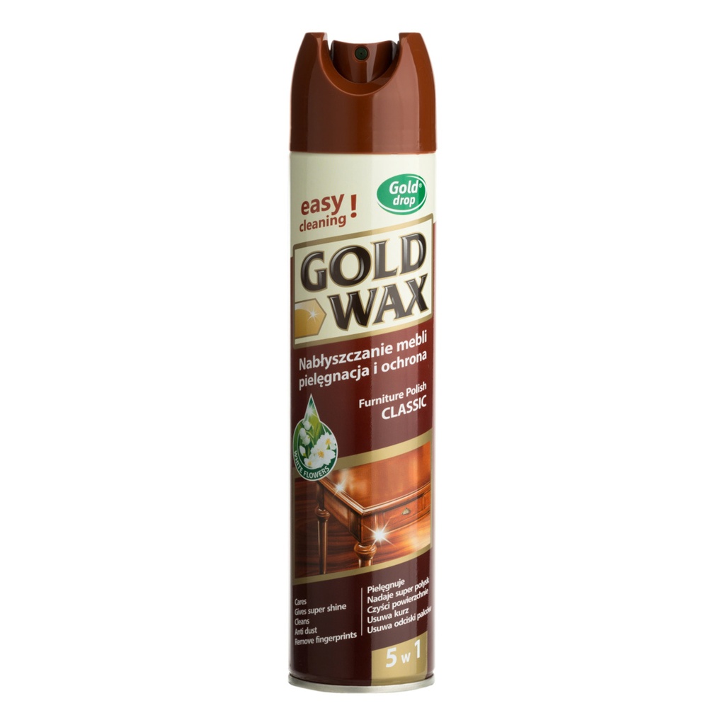 SPRAY DO MEBLI 300ML GOLD WAX CLASSIC