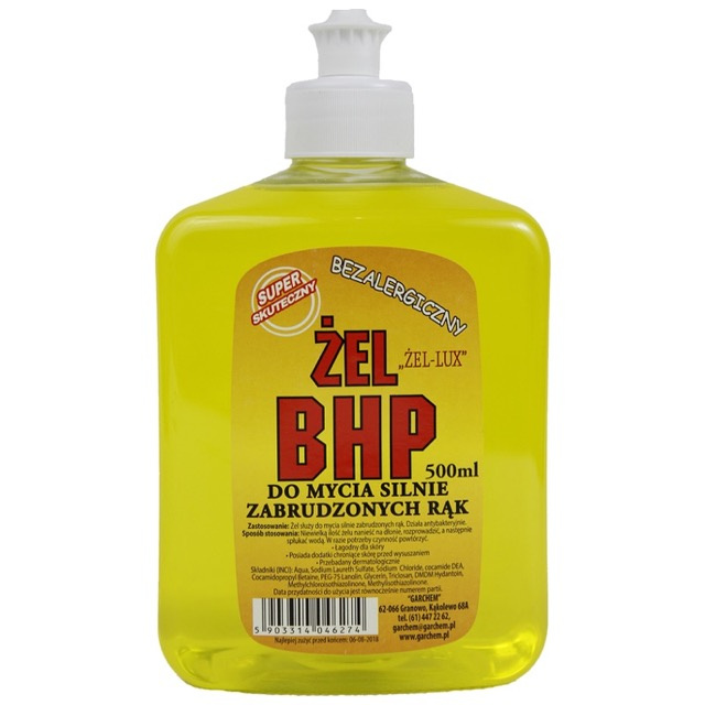 ŻEL BHP LUX DO MYCIA RĄK 0,5L
